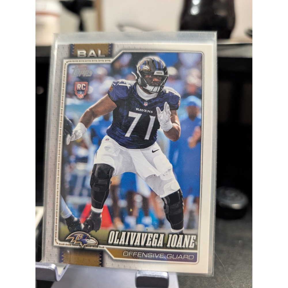 2023 Topps Football Olaivavega Ioane Baltimore Ravens RC Rookie Card #71 OG